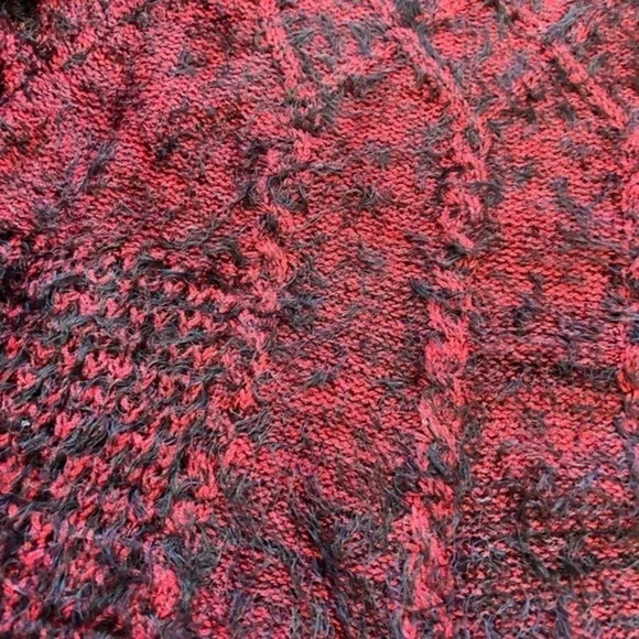 PARKHURST women’s soft red black long sleeve sweater. Excellent condition - Picture 5 of 8